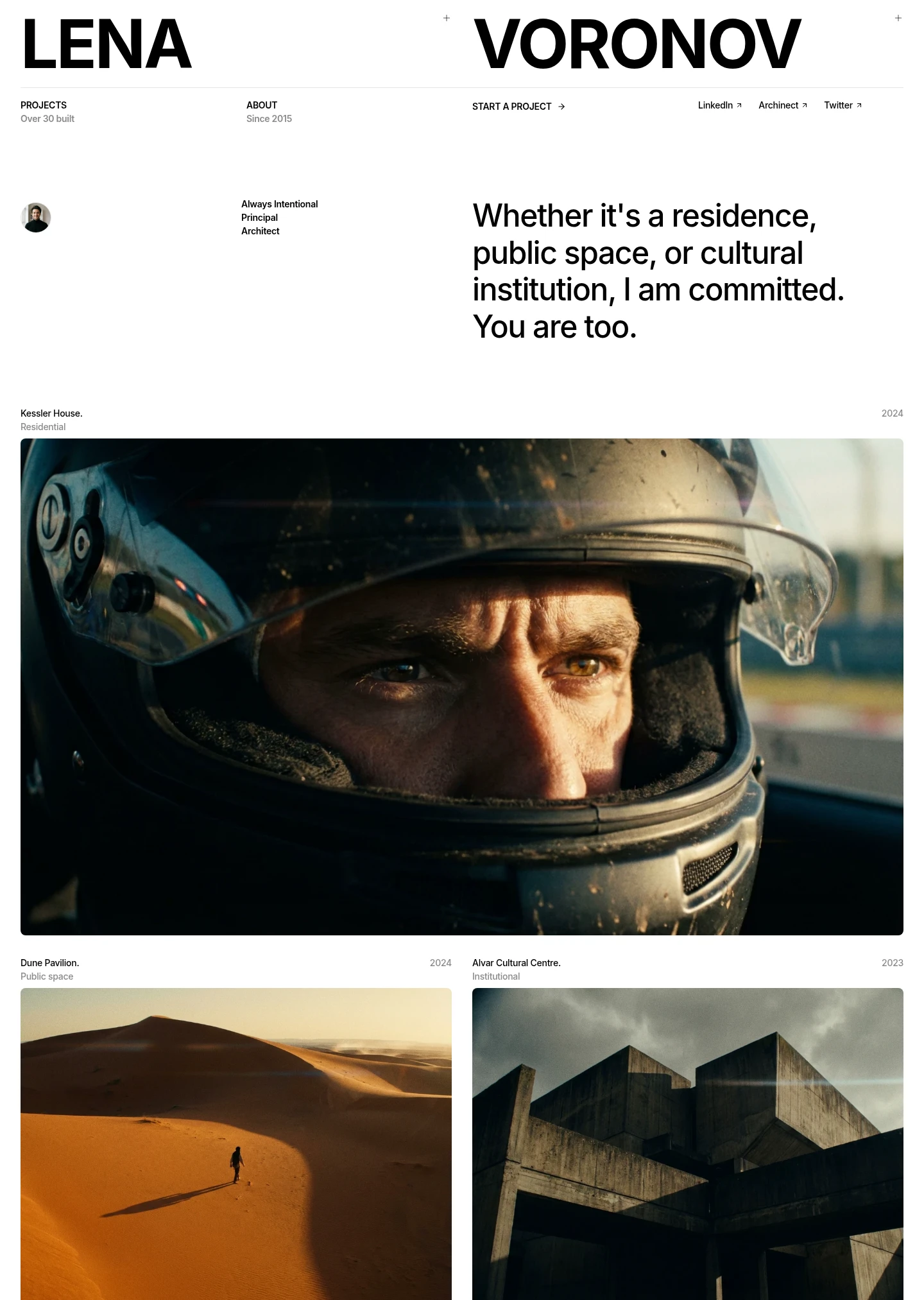 Patina website design style preview